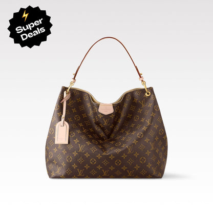LV Graceful MM Monogram Canvas Shoulder Bag