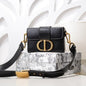 Dior 30 Montaigne Flap Shoulder Crossbody Bag with CD Clasp and Adjustable Leather Strap (24 x 17 x 8) cm