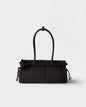 Prada Bonnie medium  suede handbag