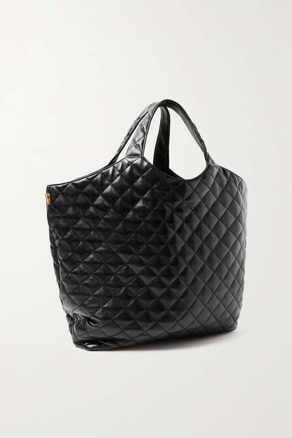SAINT LAURENT Icare extra large embellished quilted leather tote60 × 39 × 8 cm