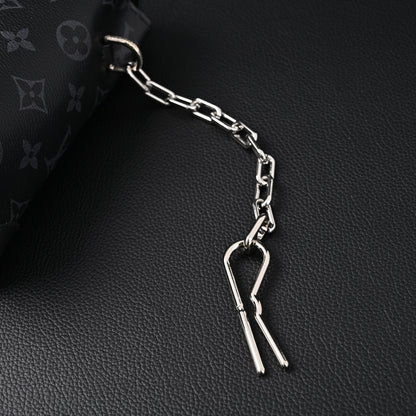 Louis Vuitton Soft Trunk Messenger – Monogram Eclipse Canvas with Silver Chain