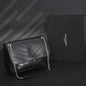 Saint Laurent Niki Medium Black Crinkled Leather Shoulder Bag
