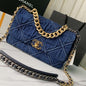 CHANEL 19 Denim Large Flap Bag