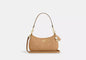 Coach Straw Teri Shoulder Bag With Charm