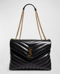 Saint Laurent Loulou Medium YSL Chain Shoulder Bag