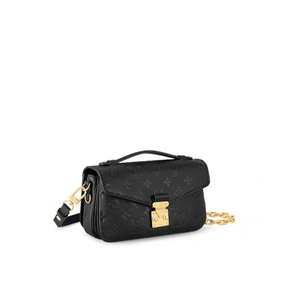 LV Pochette Métis East West Monogram Canvas Handle Crossbody Bag with Chain Strap and Leather Trim (21.5 x 13.5 x 6) cm